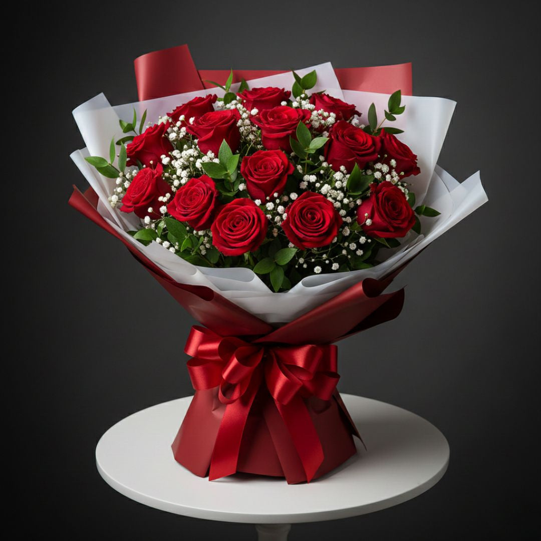 Valentine's Blazing Love Bouquet