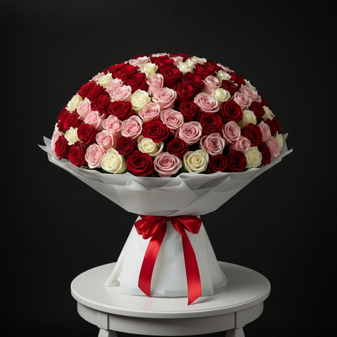 Valentine's Heart Aflutter Rose Bouquet