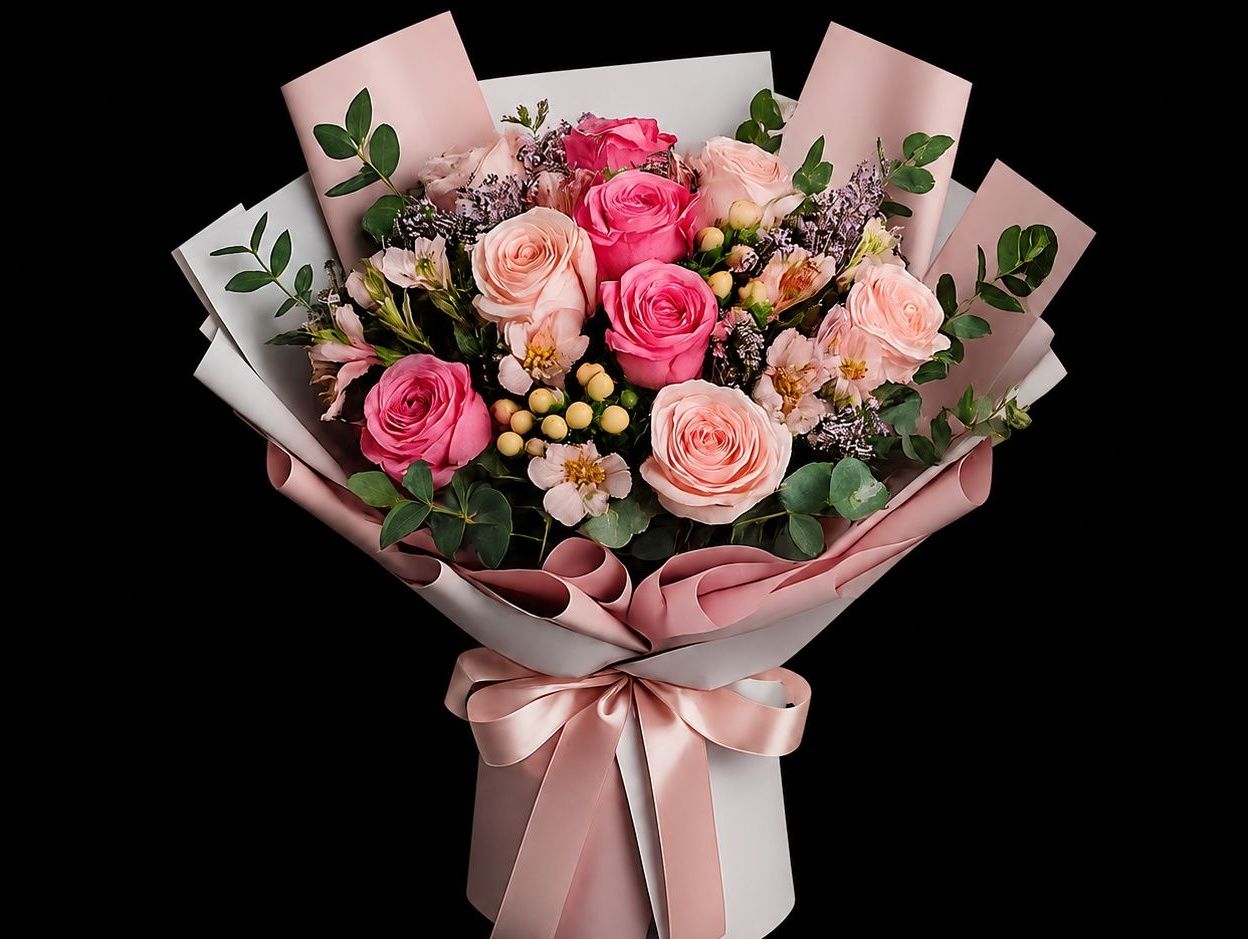 Blushing Harmony Mixed Pink Bouquet