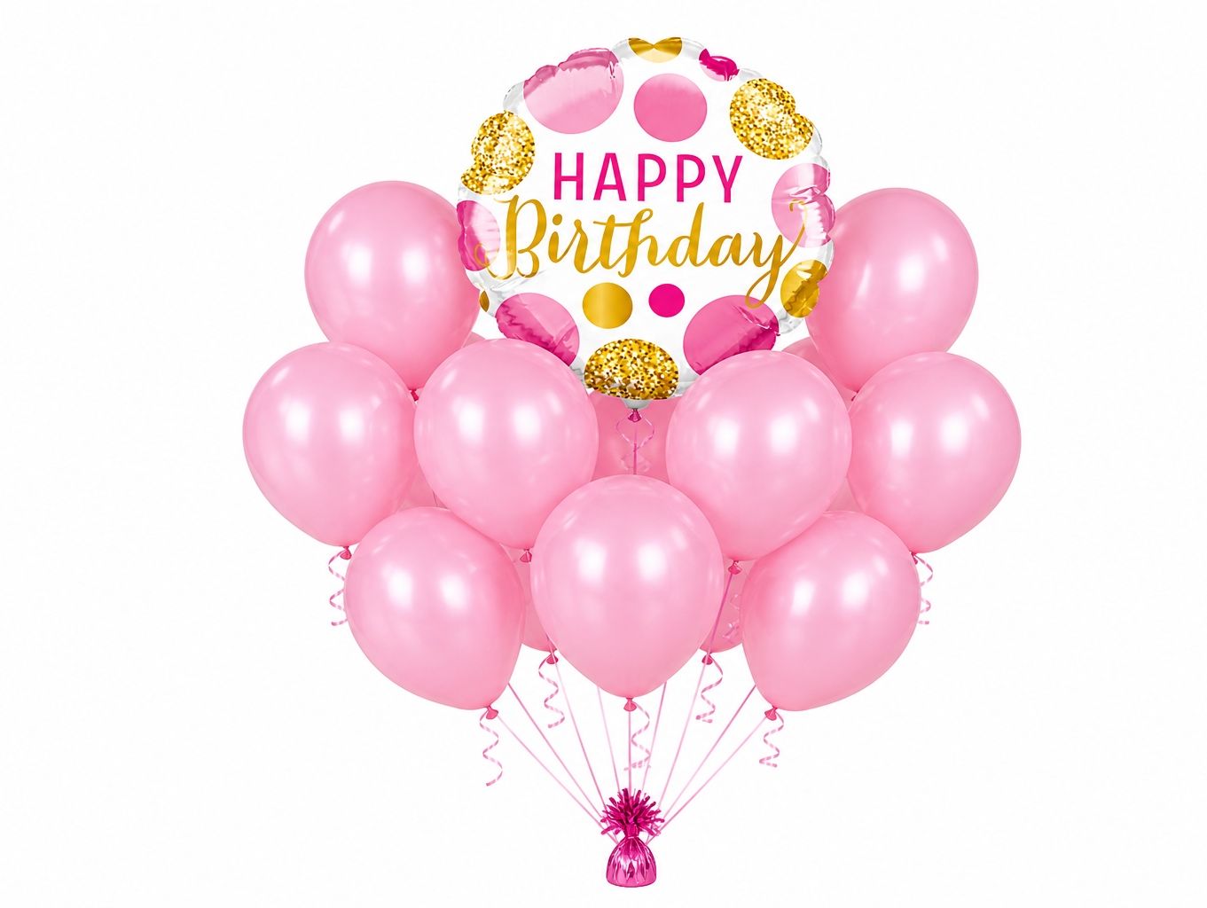 Pink Birthday Balloons