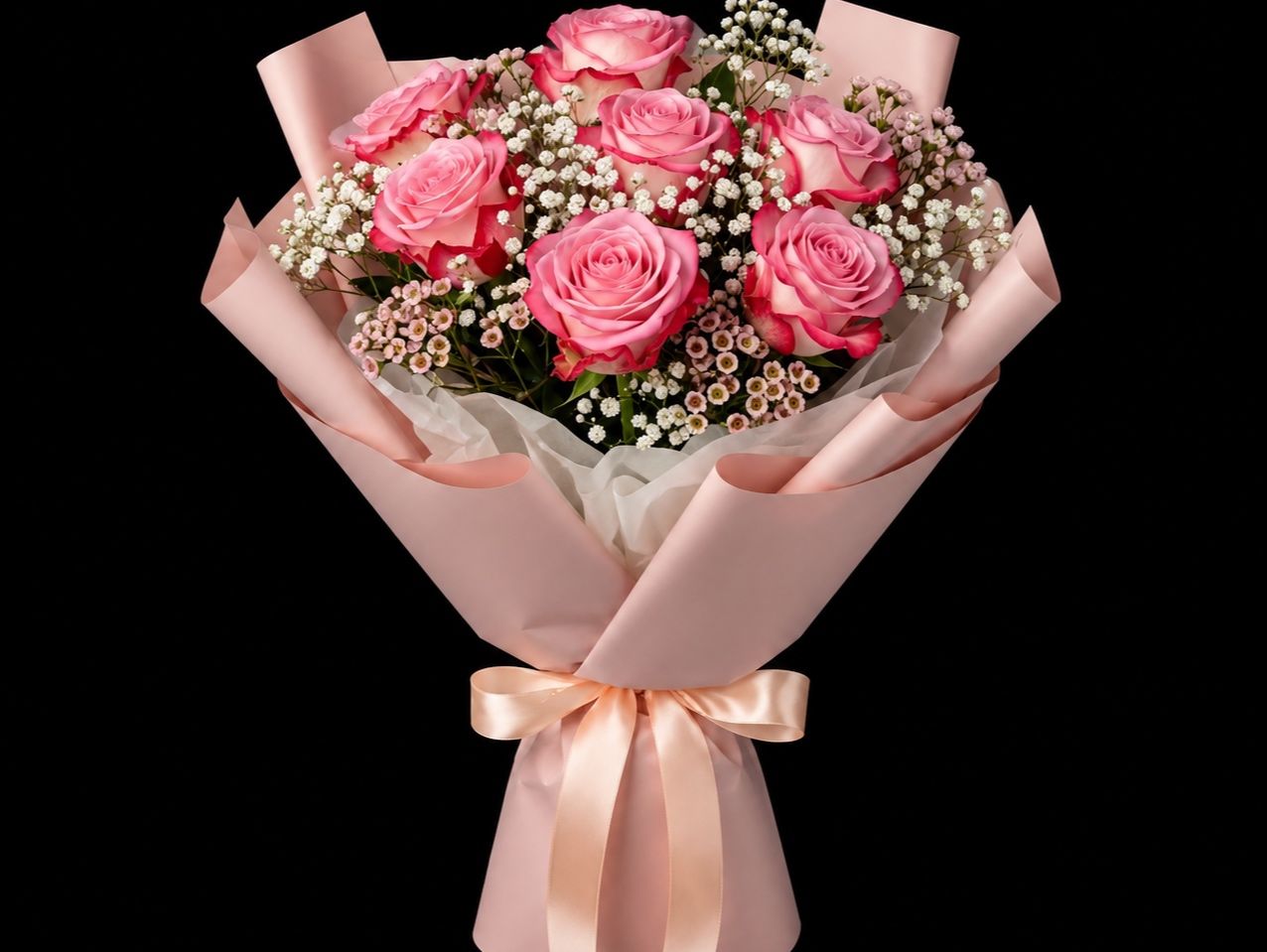 Purple Rose Bouquet