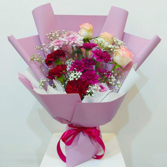 Blush Pink and Purple