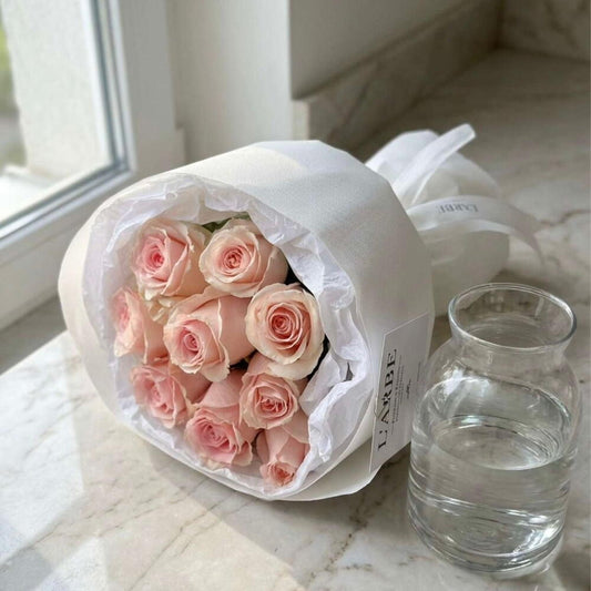 Pink flowers bouquet Compliment 0107