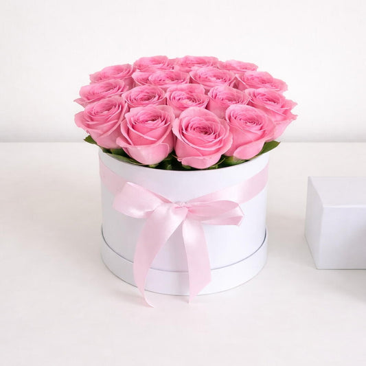 Pink Roses in Box