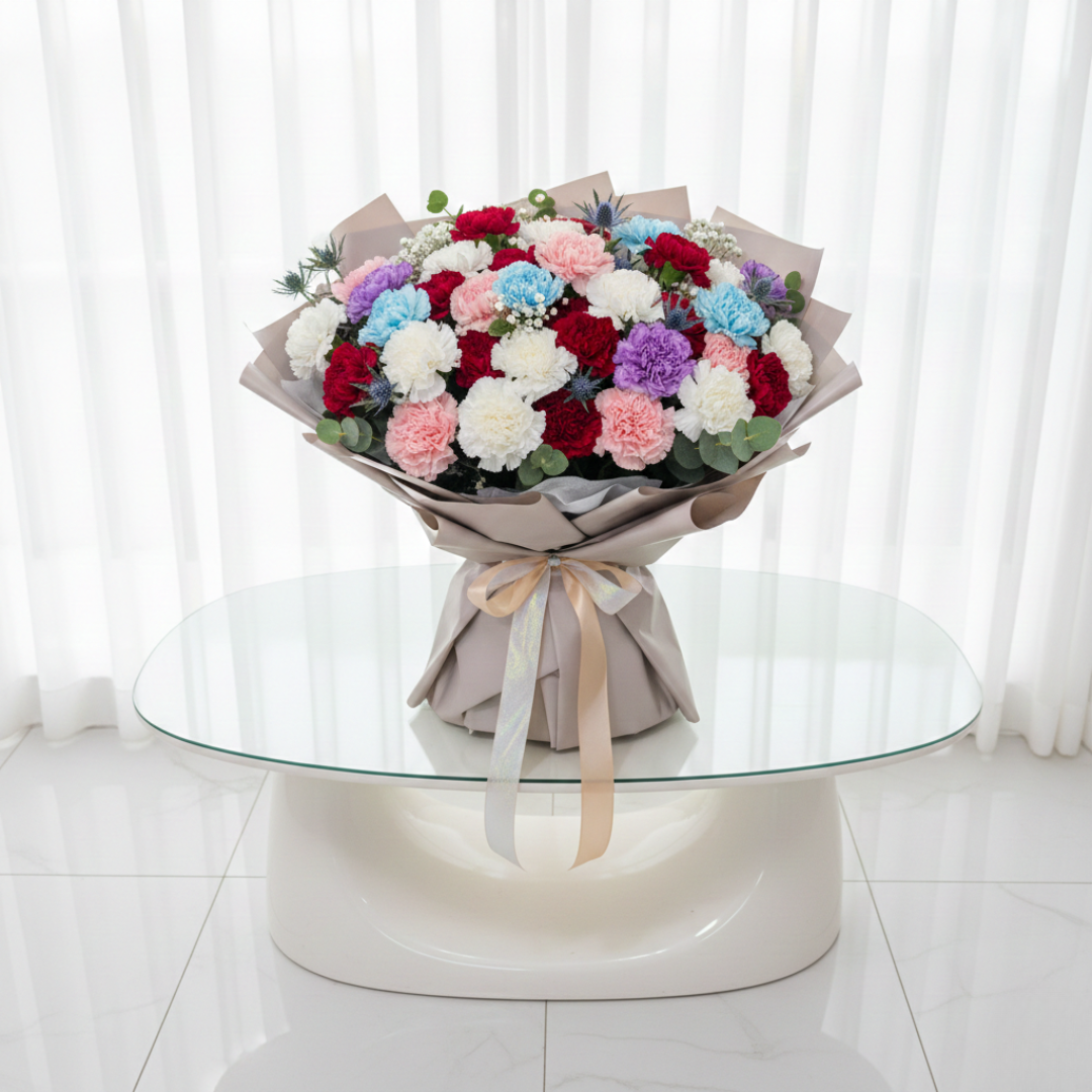 Pastel Symphony Carnation Bouquet