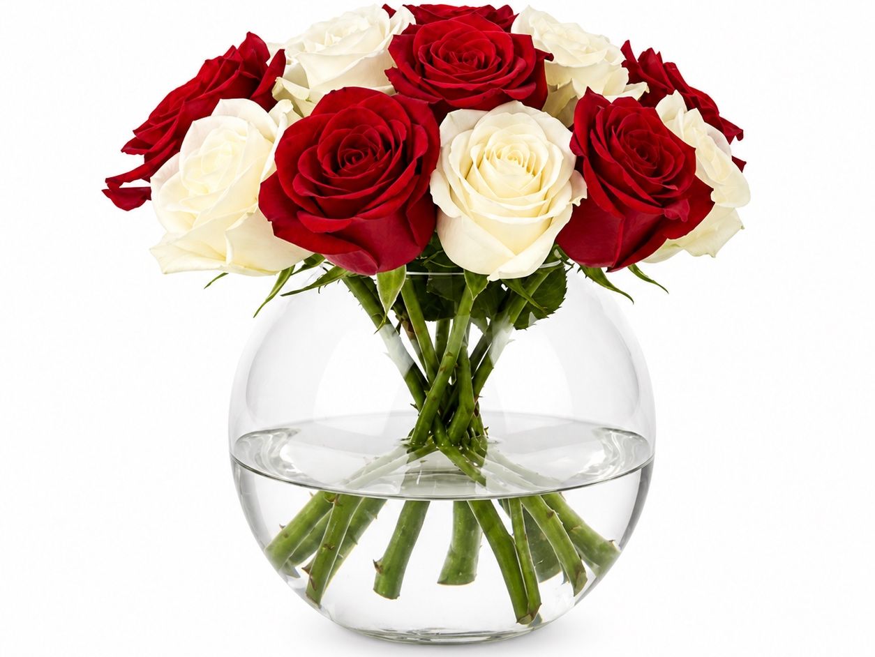 Haarmony Of Heart Glass Vase