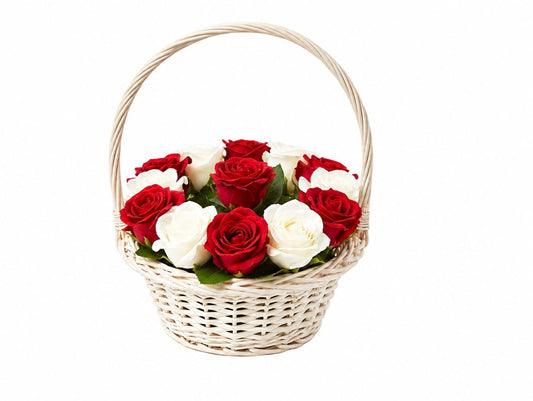 Valentines Crimson Whisper Basket