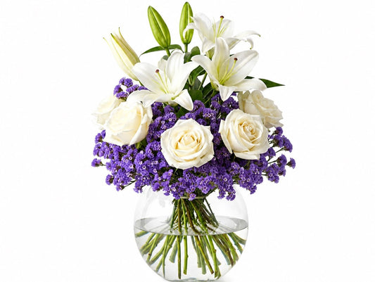 Ivory Amethyst Elegance