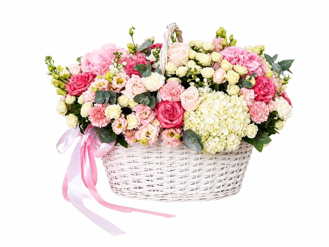 Pastel Pink Basket