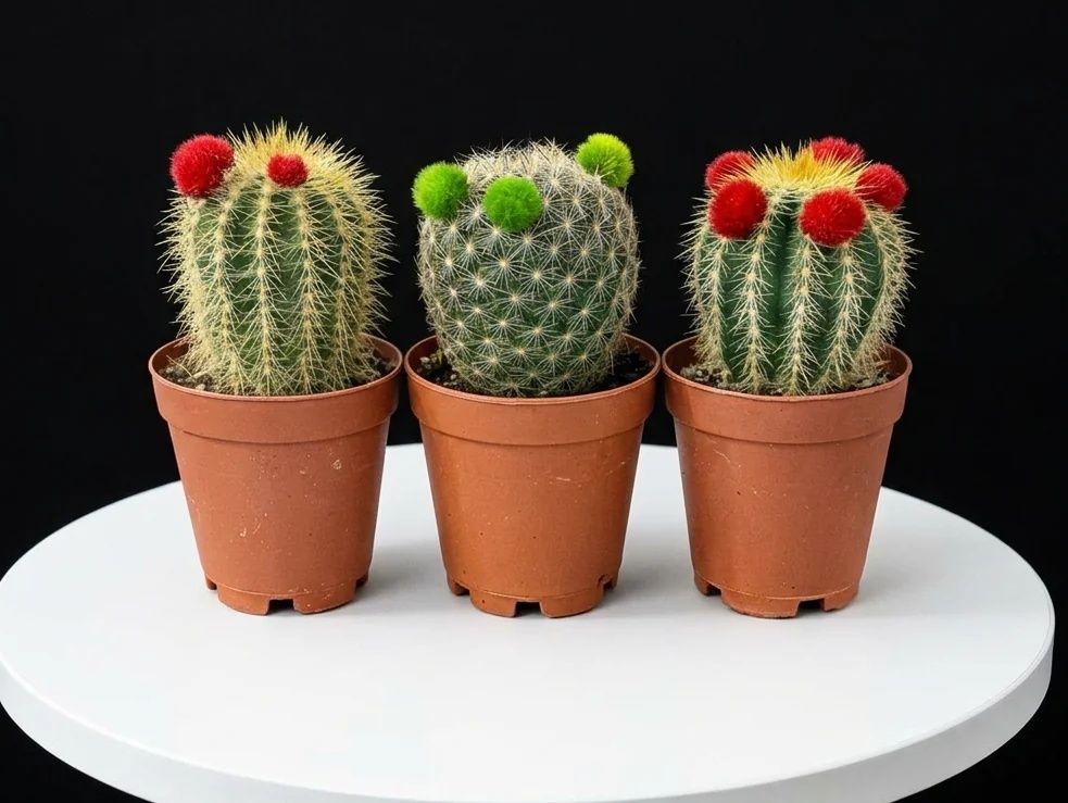 Mammillaria Cactus Set of 3 Pieces