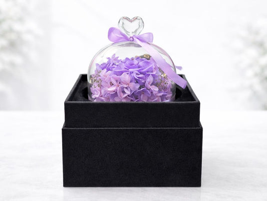 Lavender Eternal Single Rose Dome