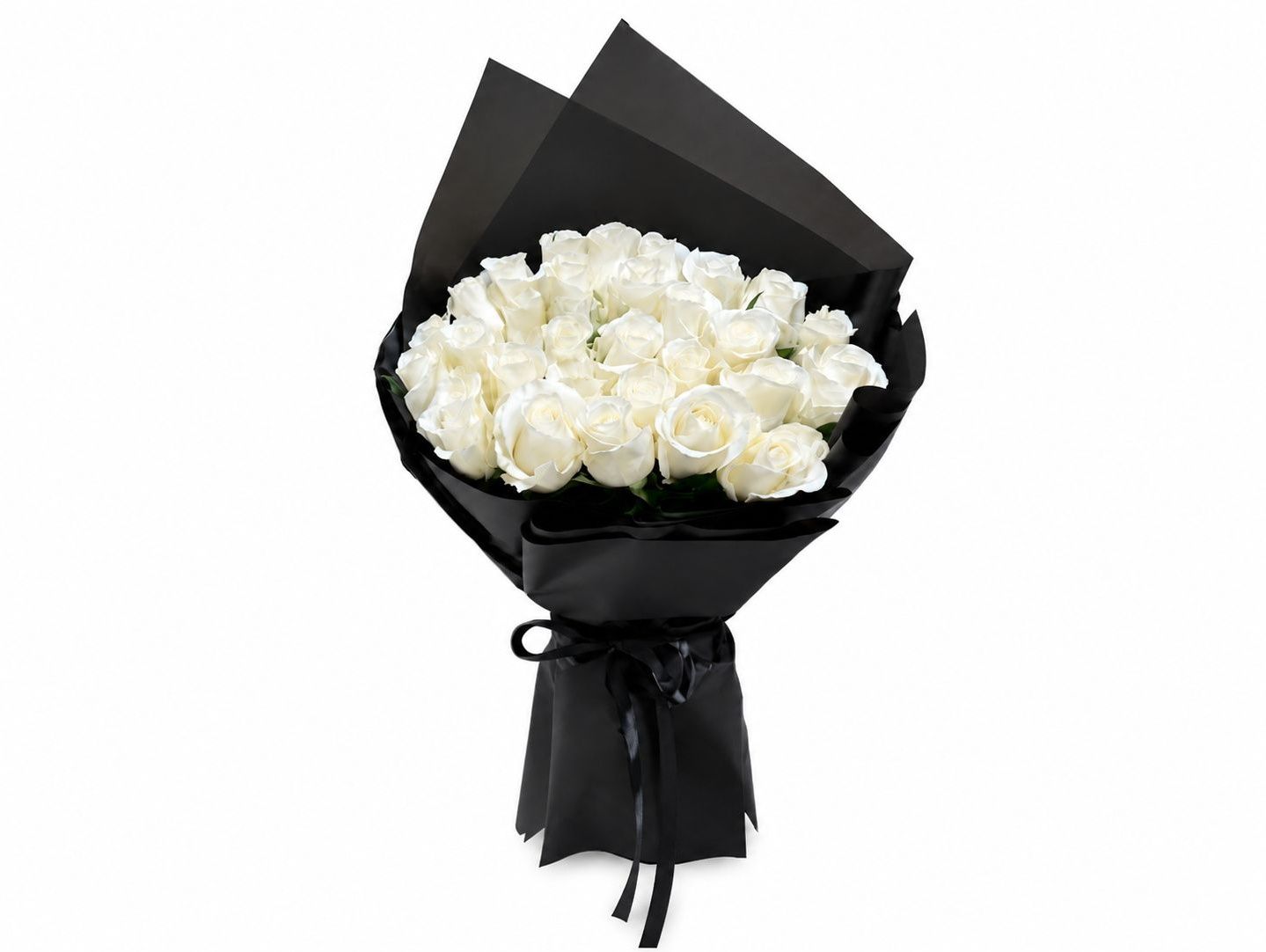 Embracing a white rose