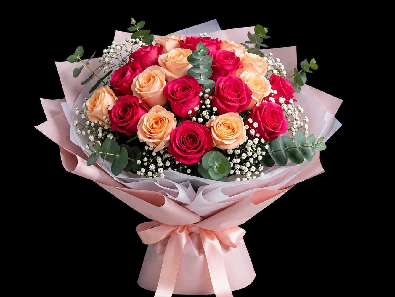 Blush Harmony Roses Bouquet
