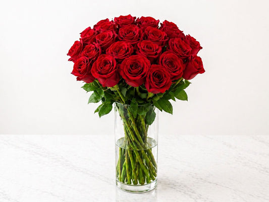 Classic 20 Red Roses Vase