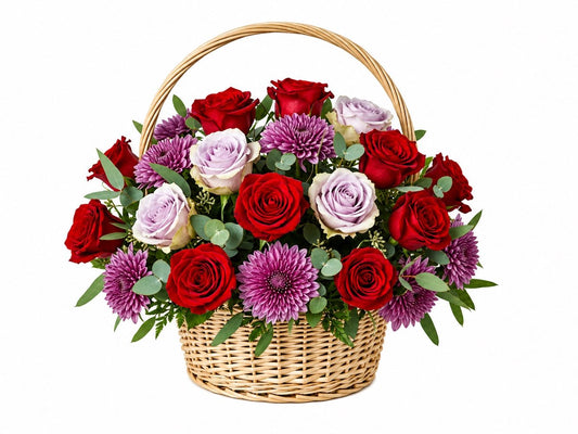 Lavender Flame Basket