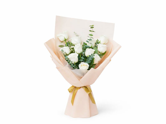 Floral Innocence White Bouquet