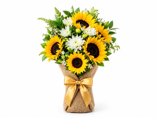 Golden Field Magic Mixed Flower Bouquet.