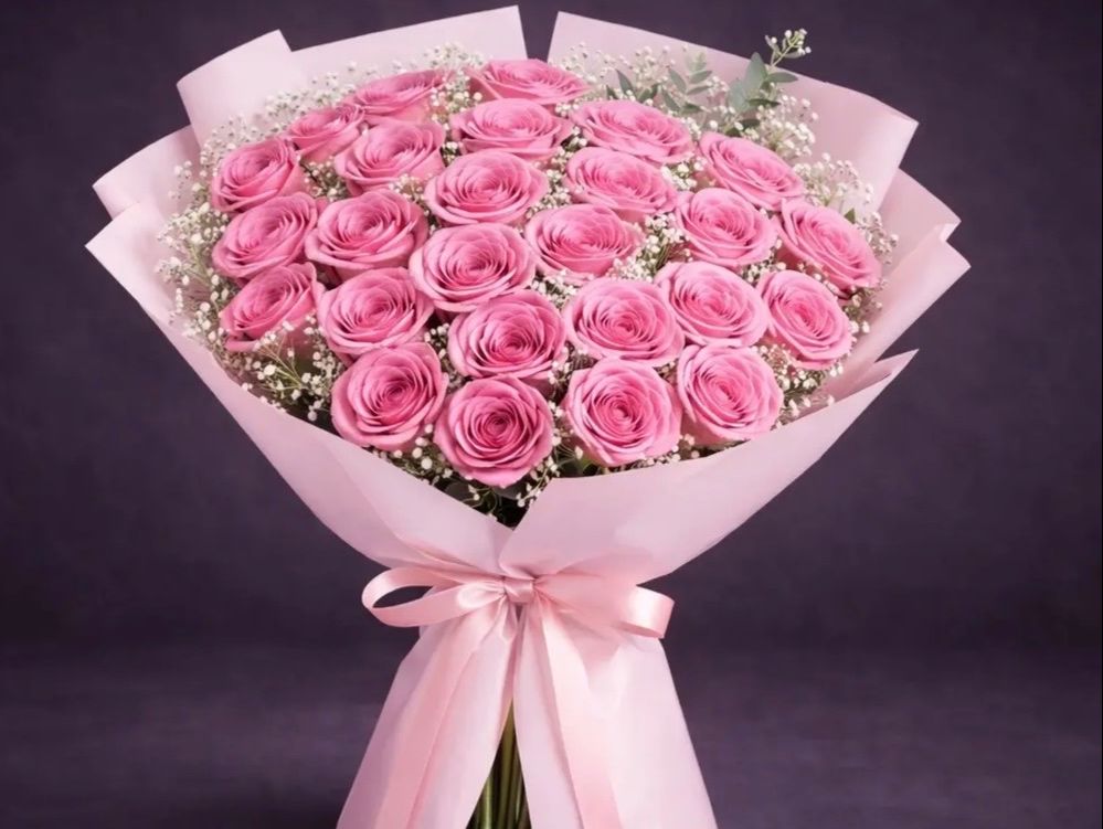 Flowers 31 Pink Rose Bouquet