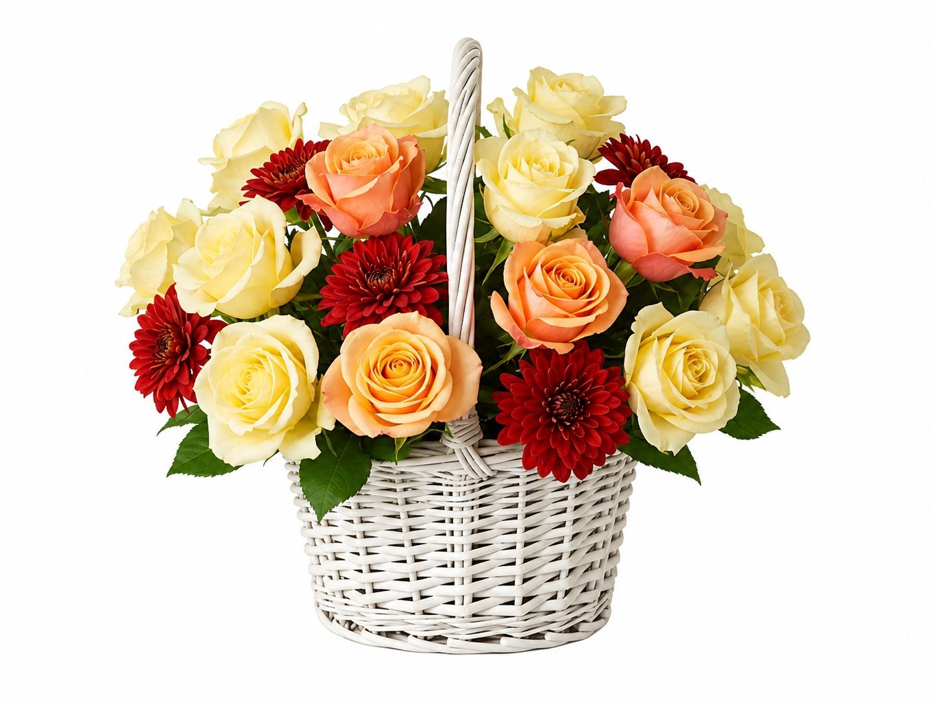 Valentine's Golden Blush Basket
